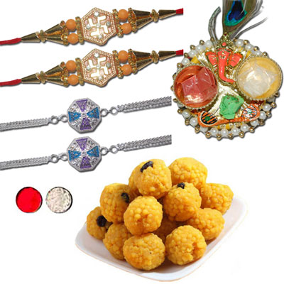 "Family Rakhis - code FR05 - Click here to View more details about this Product
